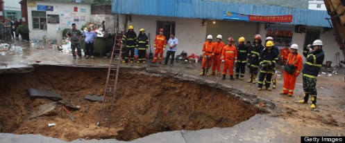 Three Dead In Shenzhen Road Cave-in