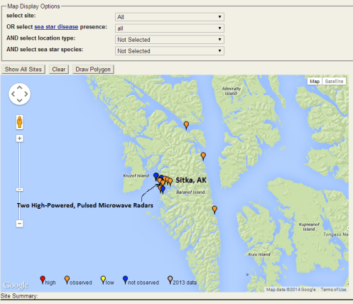 Sitka Sea Star Wasting