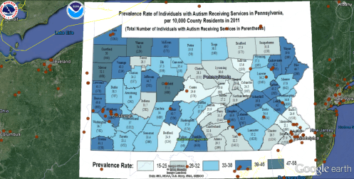 2011 Penn Autism Prevalence Rate