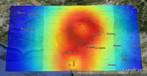 Santa Monica Radar Power Overlay